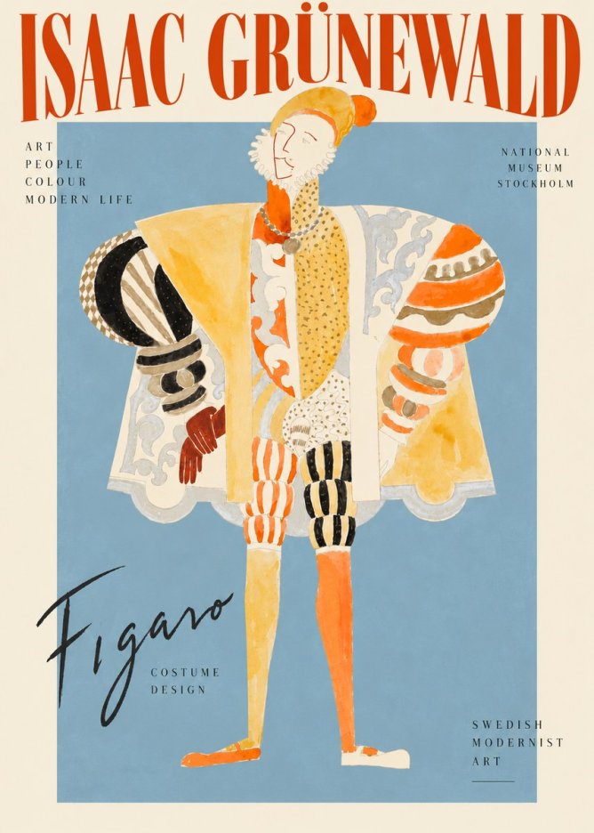 Isaac Grünewald Figaro I No3 - Poszter