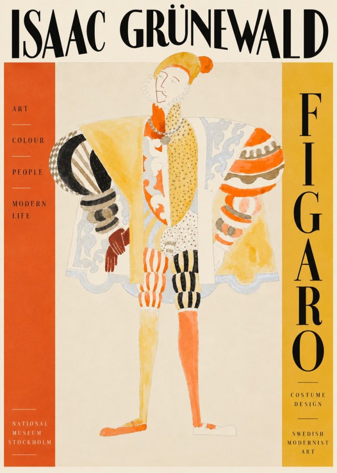 Isaac Grünewald Figaro I No4 - Poszter