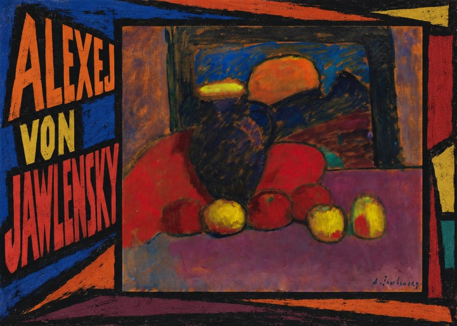 Alexej von Jawlensky Still Life with Vase and Fruit No3 - Poszter