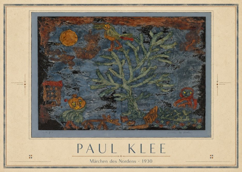 Paul Klee Märchen Des Nordens No4 - Poszter