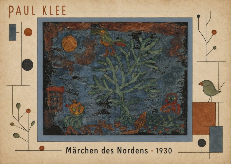 Paul Klee Märchen Des Nordens No5 - Poszter