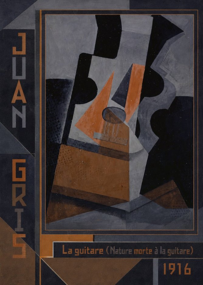 Juan Gris La Guitare (Nature Morte À La Guitare) No2 - Poszter