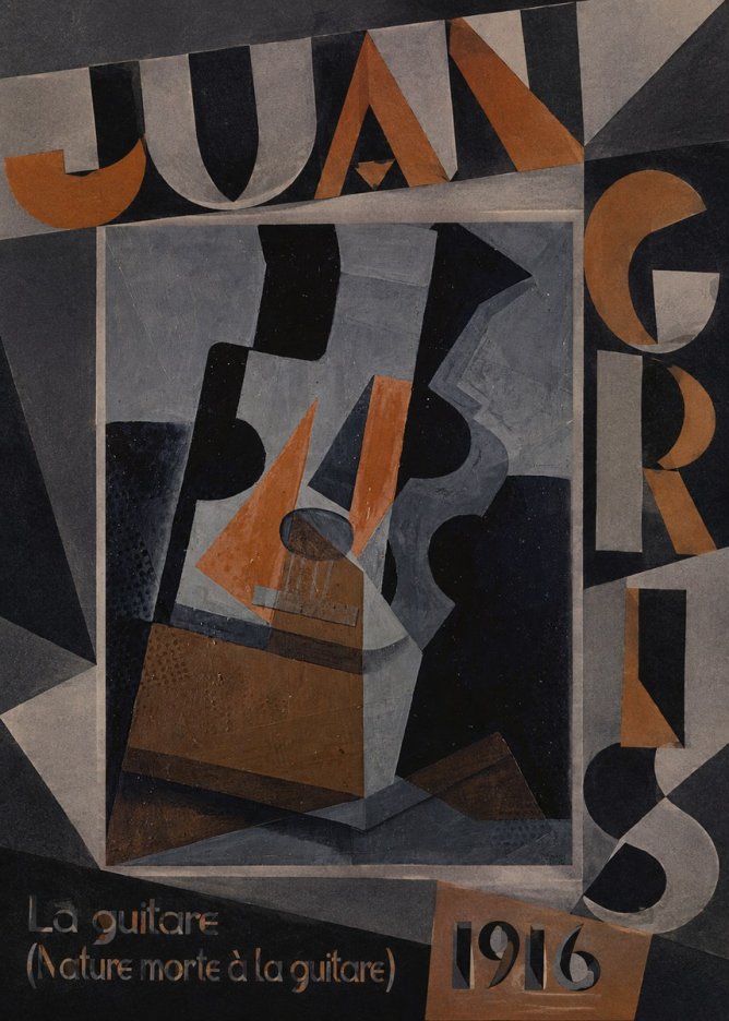 Juan Gris La Guitare (Nature Morte À La Guitare) No4 - Poszter
