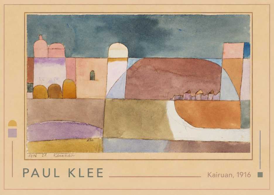 Paul Klee Kairuan, 1916 No1 - Poszter