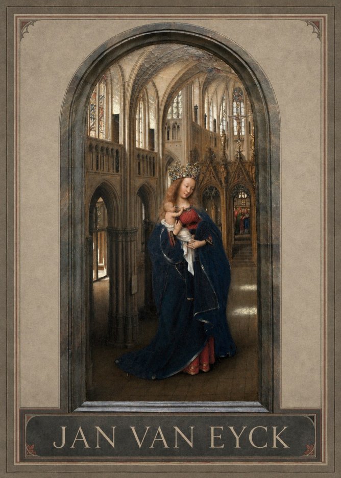 Jan van Eyck Madonna in the Church II No1 - Poszter