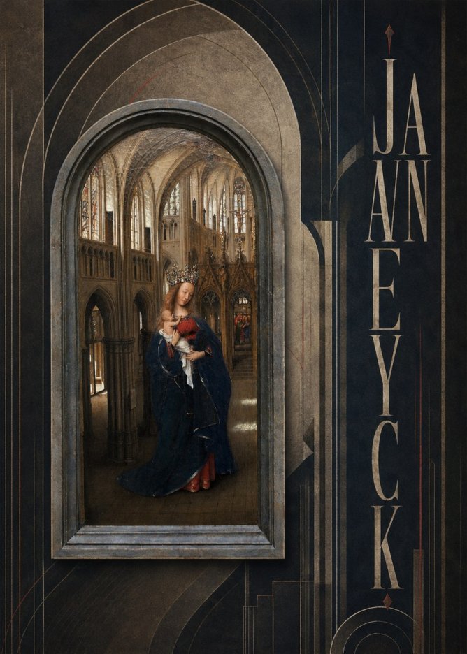 Jan van Eyck Madonna in the Church II No3 - Poszter