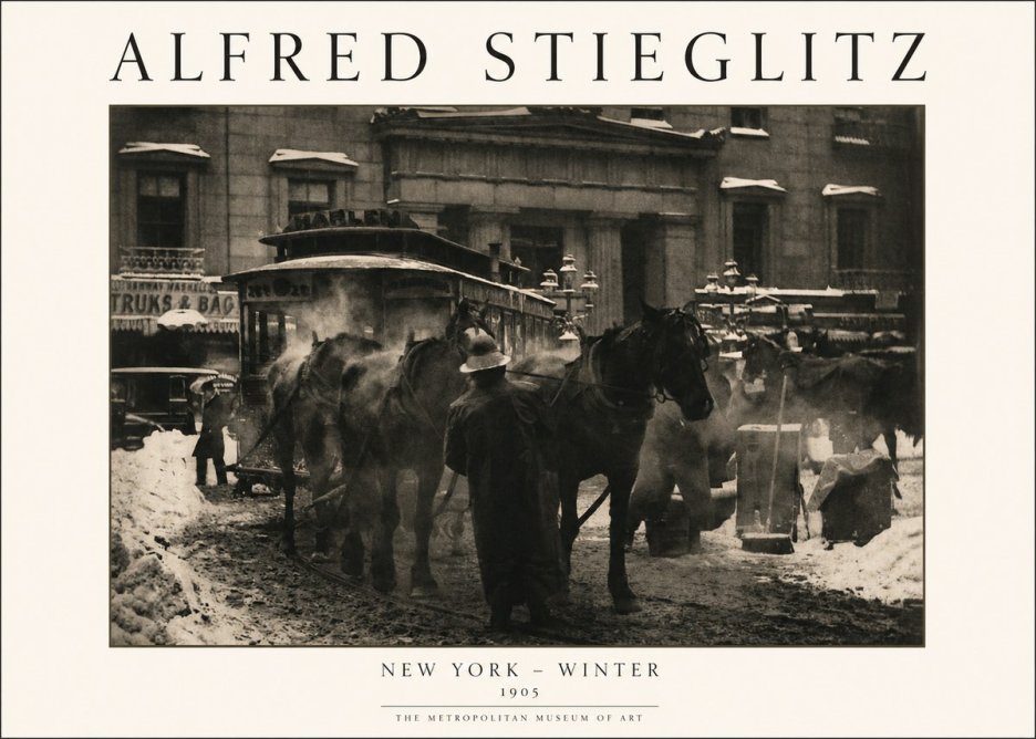 Alfred Stieglitz New York - Winter No1 - Poszter