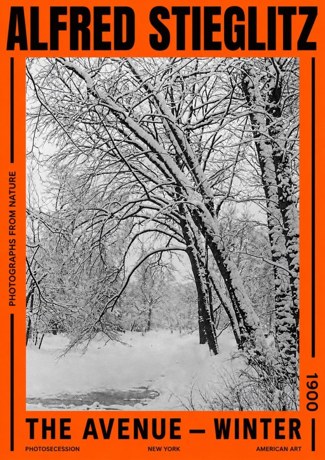 Alfred Stieglitz The Avenue – Winter No2 - Poszter