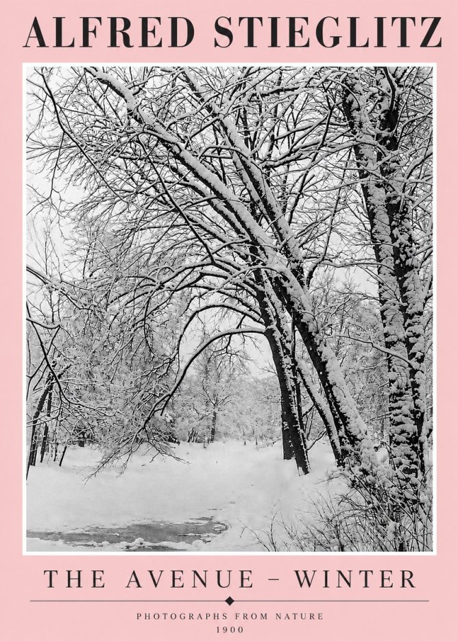 Alfred Stieglitz The Avenue – Winter No4 - Poszter