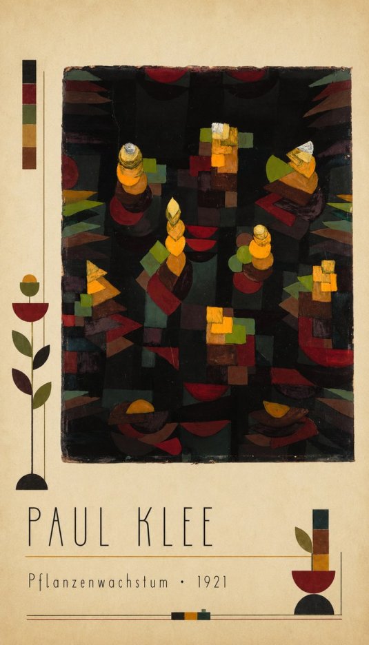 Paul Klee Pflanzenwachstum No2 - Poszter