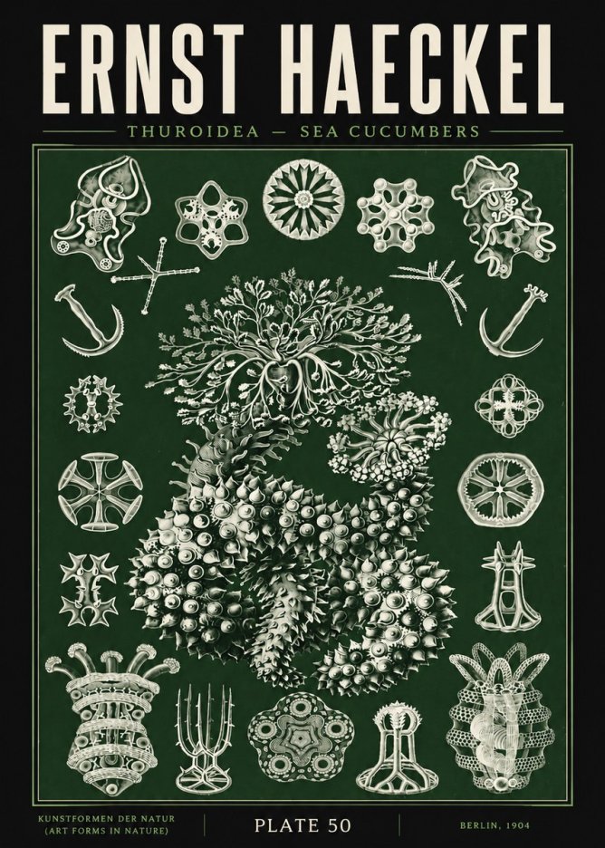 Ernst Haeckel Thuroidea - Sea Organisms No5 - Poszter
