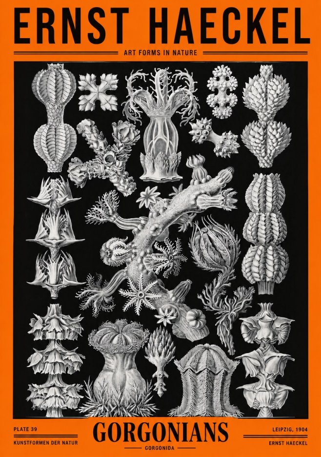 Ernst Haeckel Gorgonians No2 - Poszter