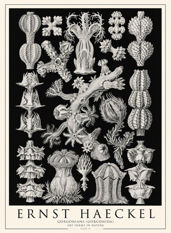 Ernst Haeckel Gorgonians No4 - Poszter