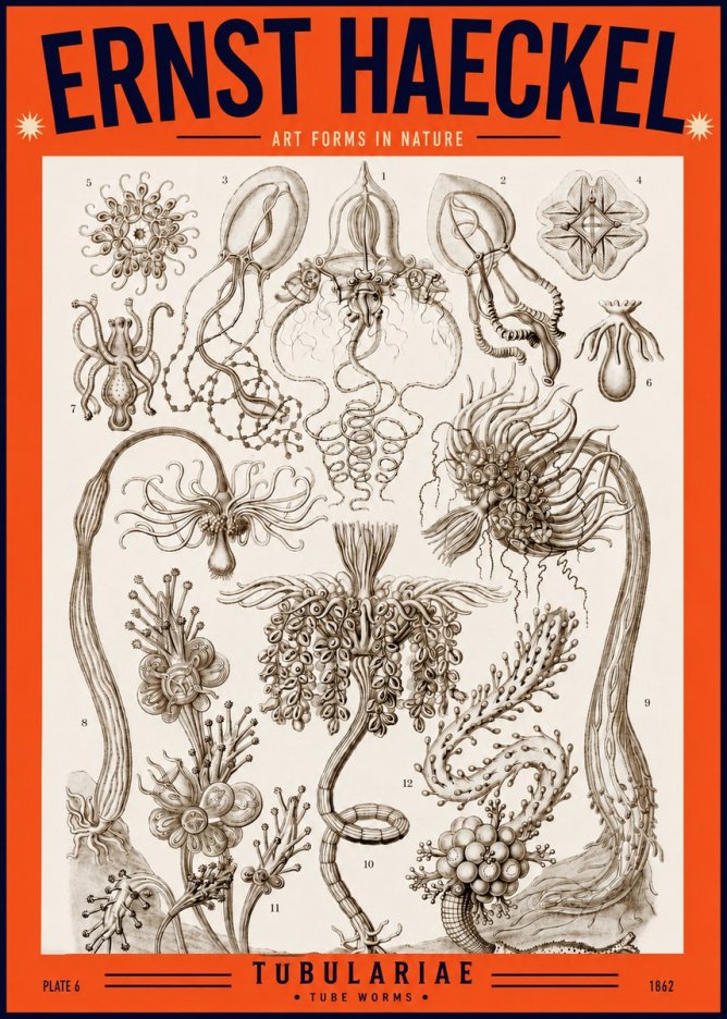 Ernst Haeckel Tubulariae No2 - Poszter