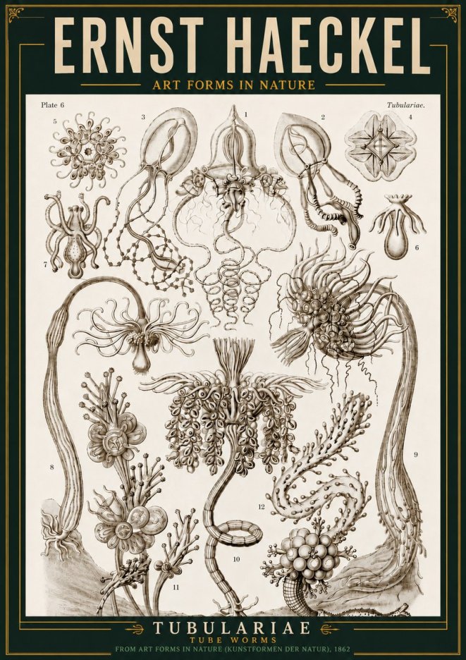 Ernst Haeckel Tubulariae No3 - Poszter