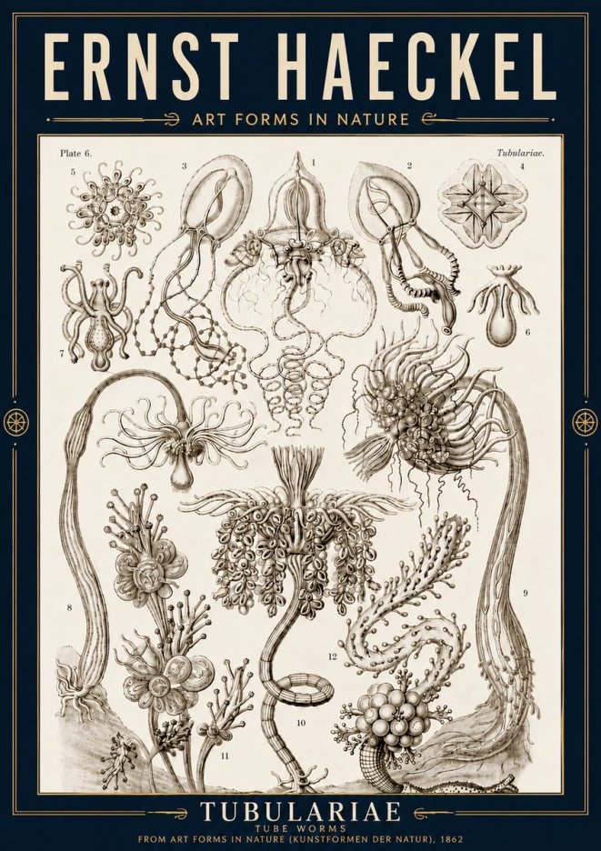 Ernst Haeckel Tubulariae No4 - Poszter