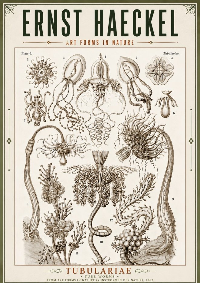 Ernst Haeckel Tubulariae No5 - Poszter