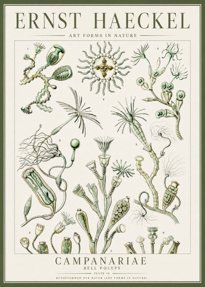 Ernst Haeckel Campanariae – Bell Polyps No4 - Poszter