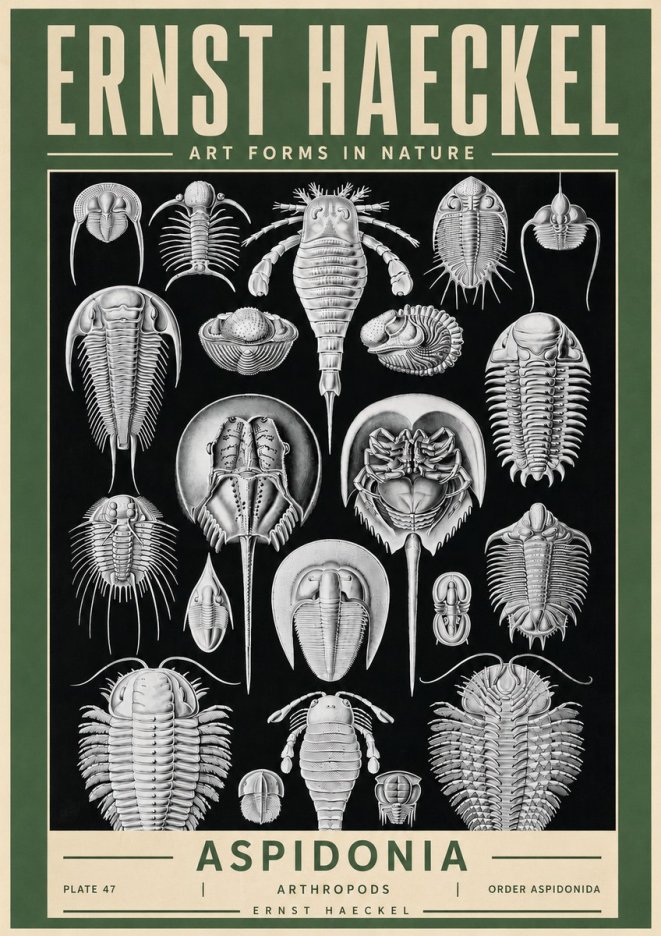 Ernst Haeckel Aspidonia No4 - Poszter