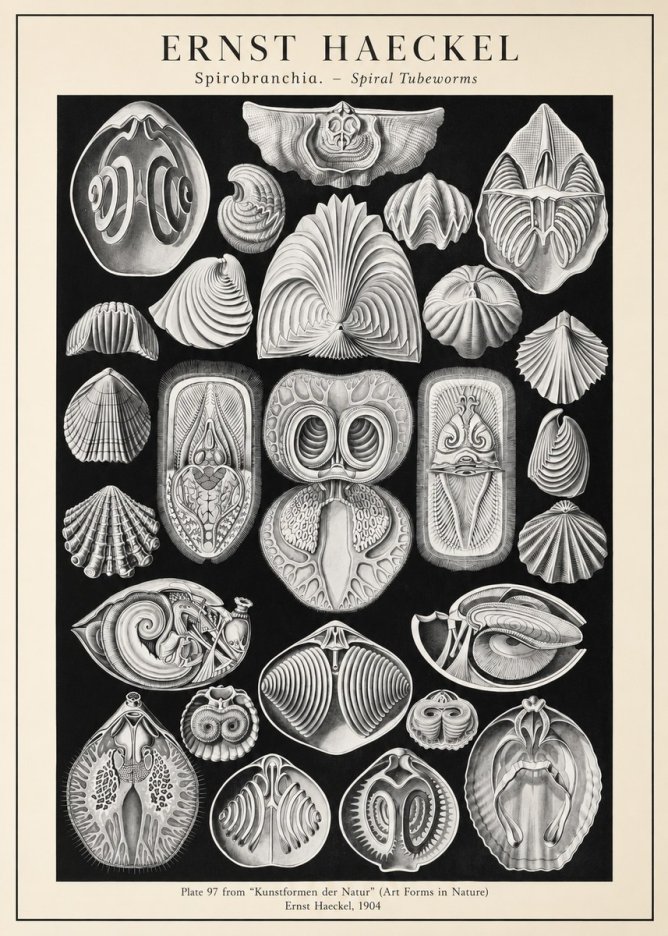 Ernst Haeckel Spirobranchia No3 - Poszter