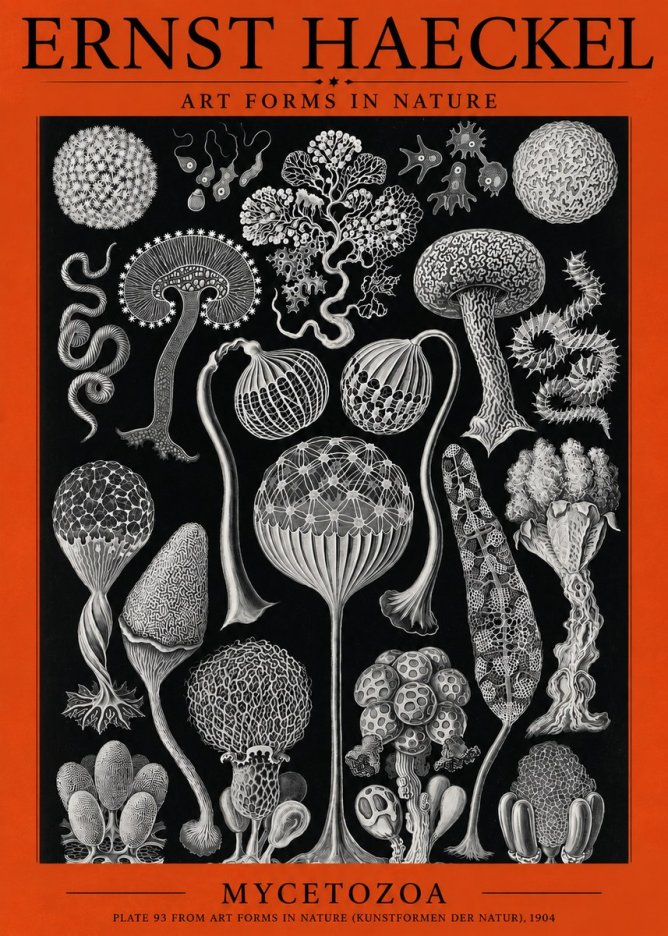 Ernst Haeckel Mycetozoa No3 - Poszter