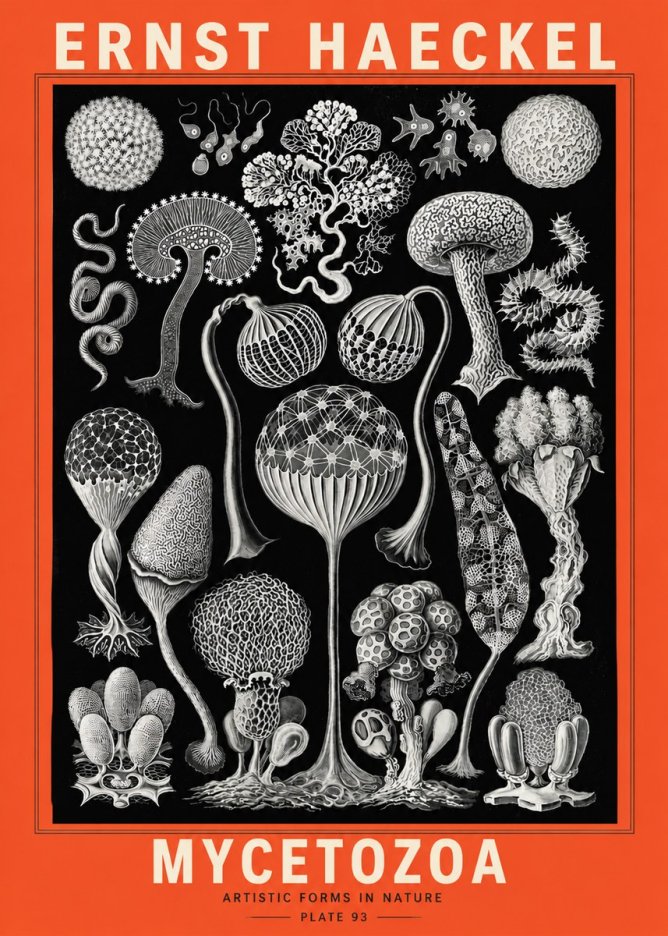 Ernst Haeckel Mycetozoa No5 - Poszter
