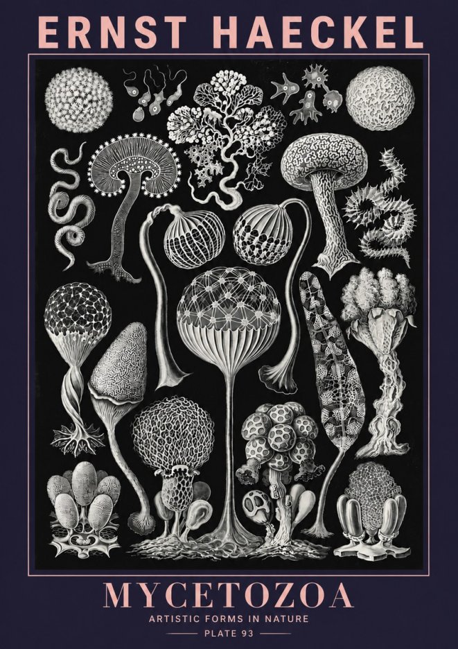 Ernst Haeckel Mycetozoa No6 - Poszter