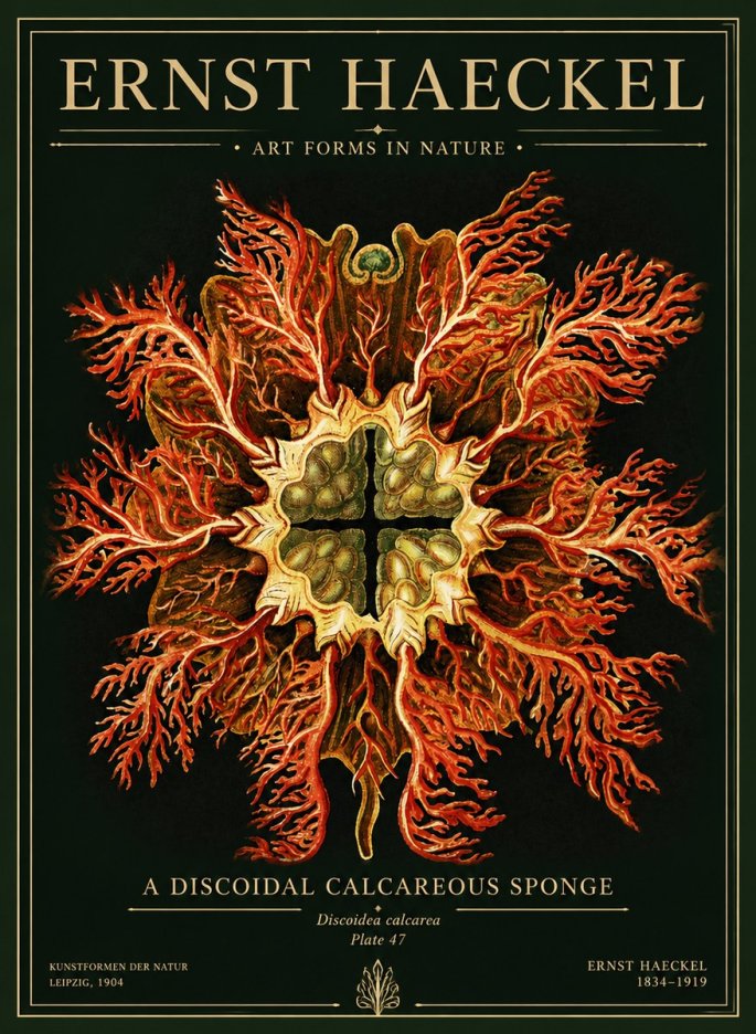 Ernst Haeckel Marine Organism No5 - Poszter