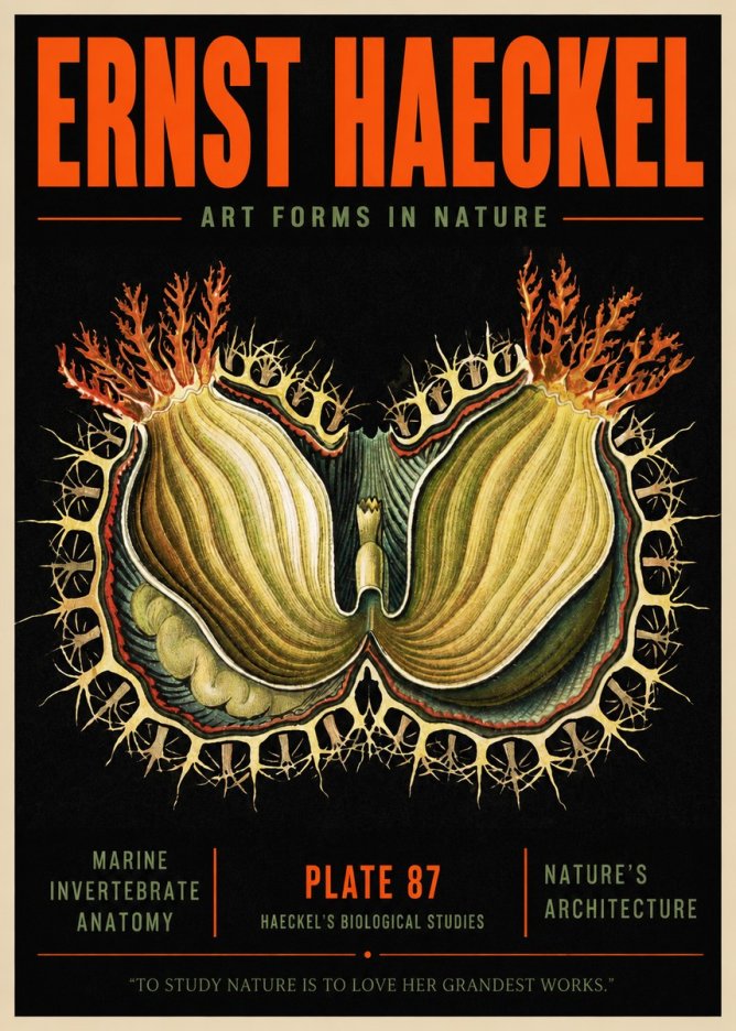Ernst Haeckel Nature's Architecture No2 - Poszter