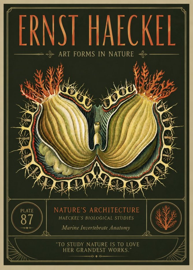 Ernst Haeckel Nature's Architecture No3 - Poszter