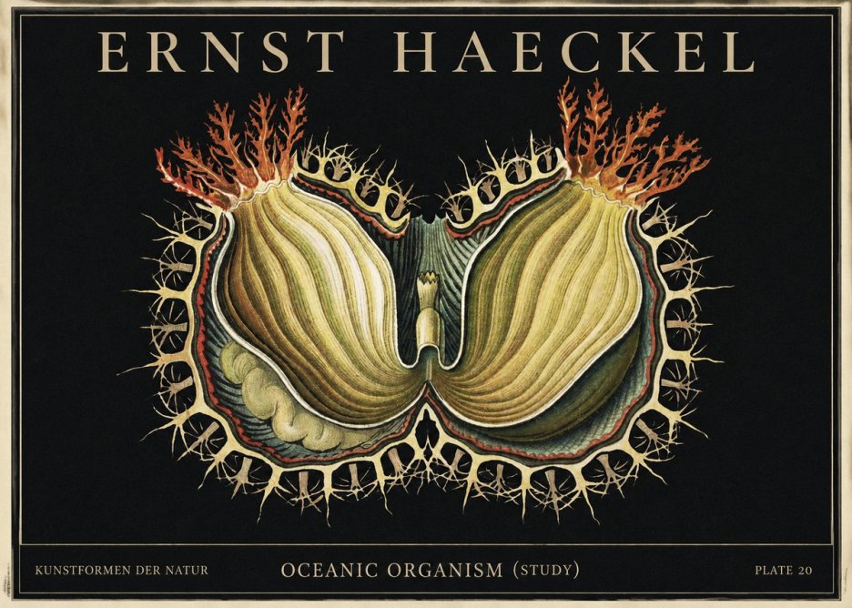 Ernst Haeckel Nature's Architecture No4 - Poszter
