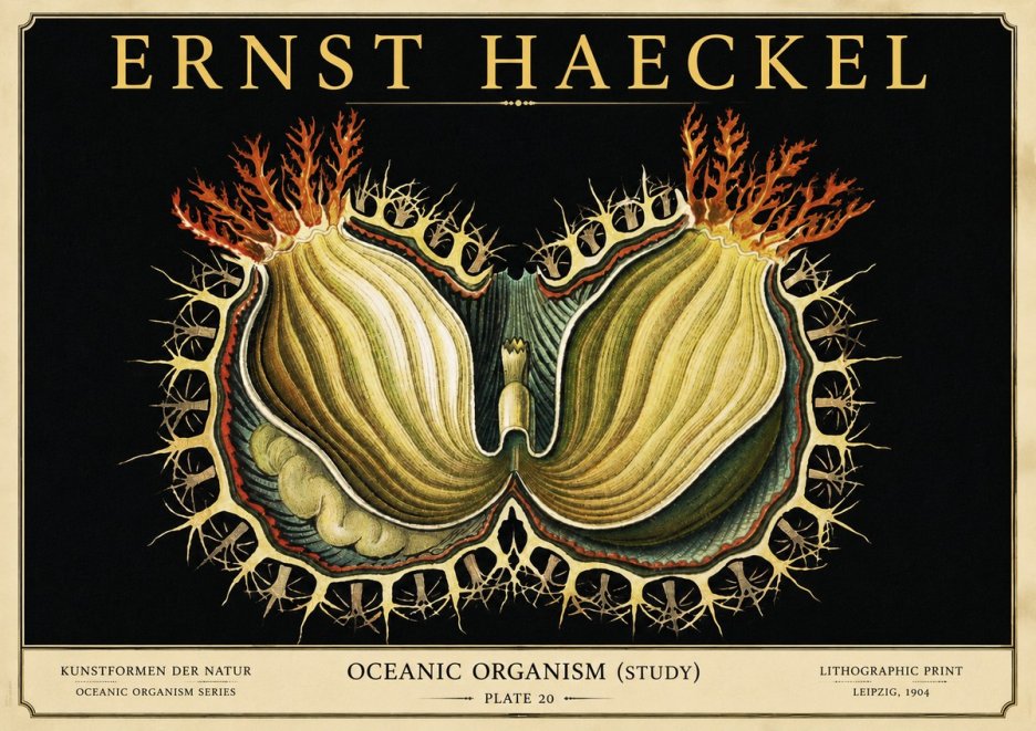 Ernst Haeckel Nature's Architecture No6 - Poszter