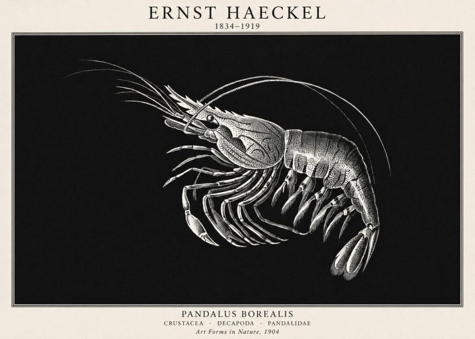 Ernst Haeckel Pandalus Borealis No1 - Poszter