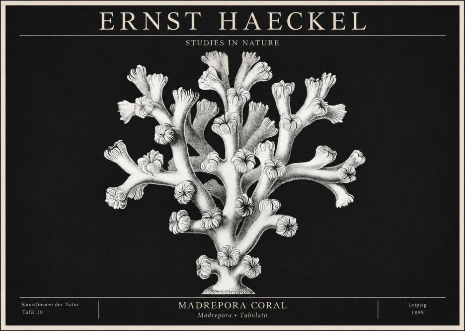 Ernst Haeckel Corallium Rubrum I No2 - Poszter
