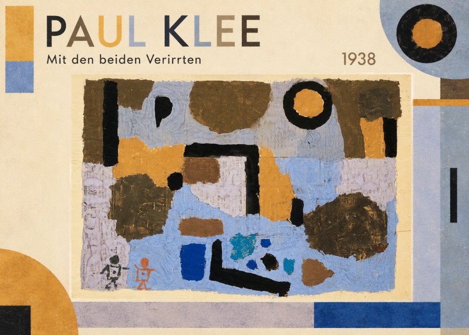 Paul Klee Mit Den Beiden Verirrten No1 - Poszter