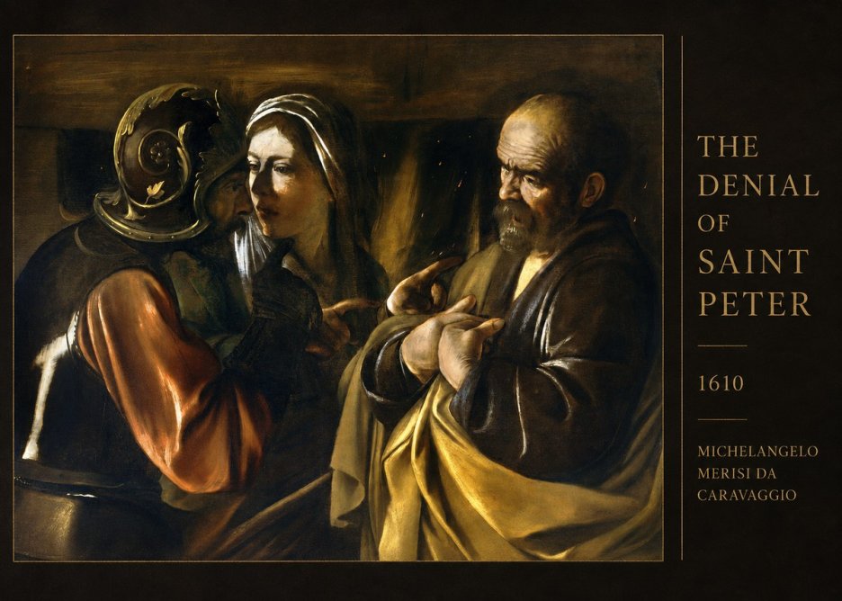 Michelangelo Merisi da Caravaggio The Denial of Saint Peter No4 - Poszter