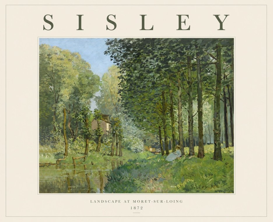 Sisley Landscape at Moret-sur-loing No1 - Poszter