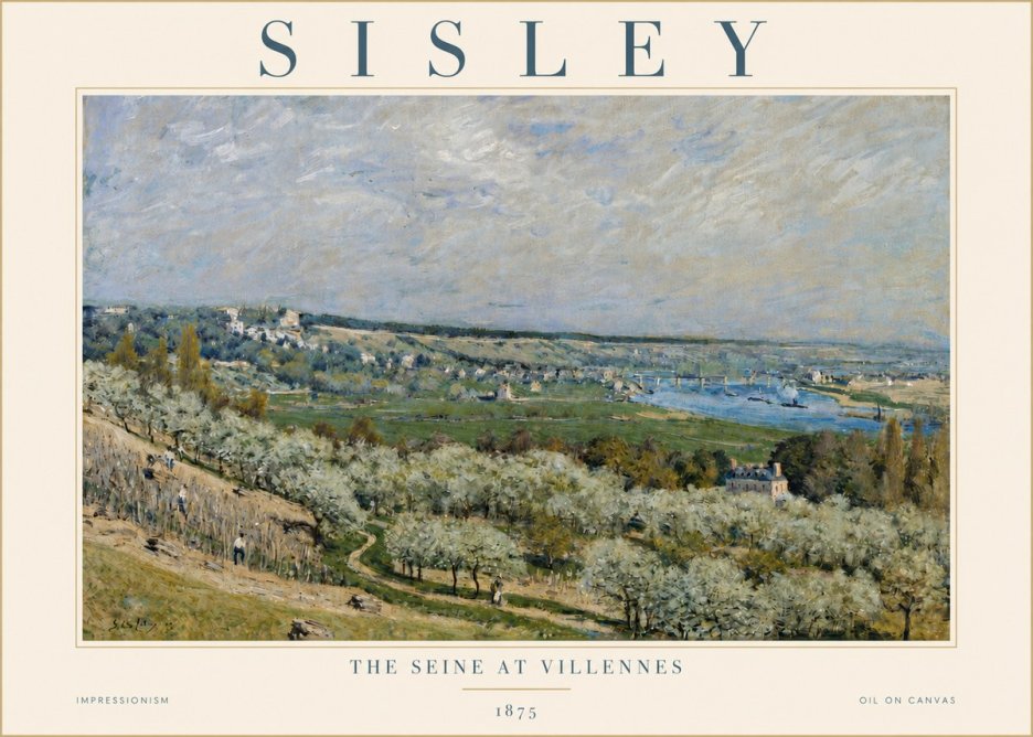 Sisley The Seine at Villennes No4 - Poszter
