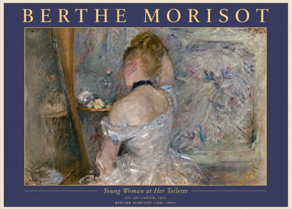 Berthe Morisot Young Woman at Her Toilette No6 - Poszter