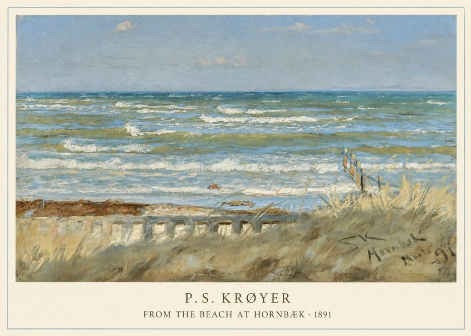 P.S. Krøyer From the Beach at Hornbæk · 1891 No5 - Poszter