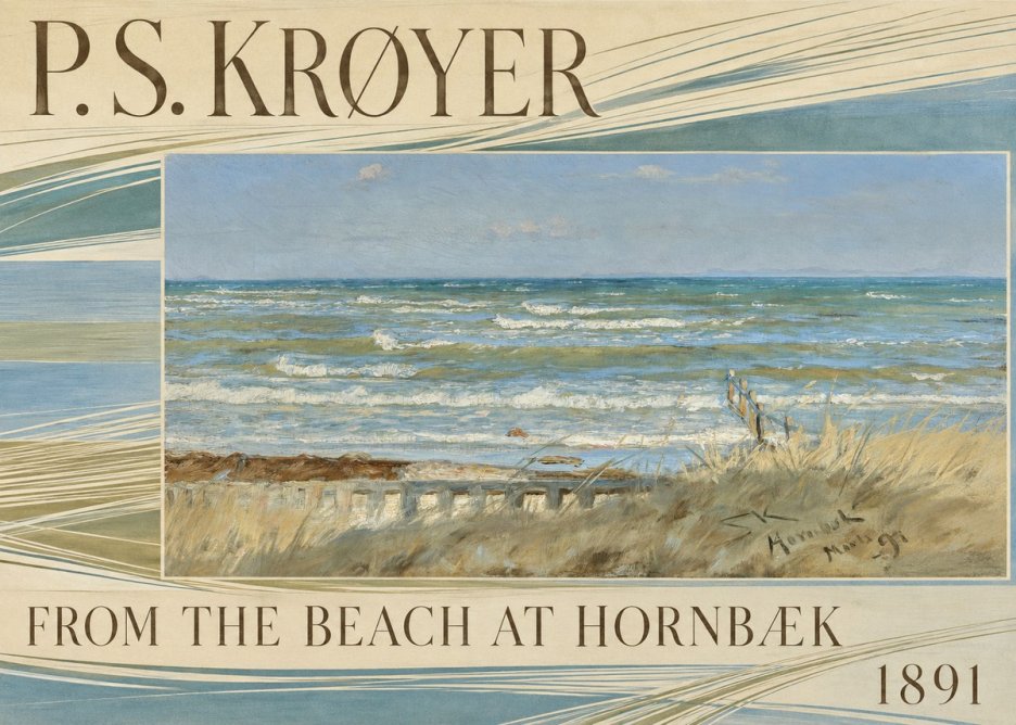 P.S. Krøyer From the Beach at Hornbæk · 1891 No6 - Poszter