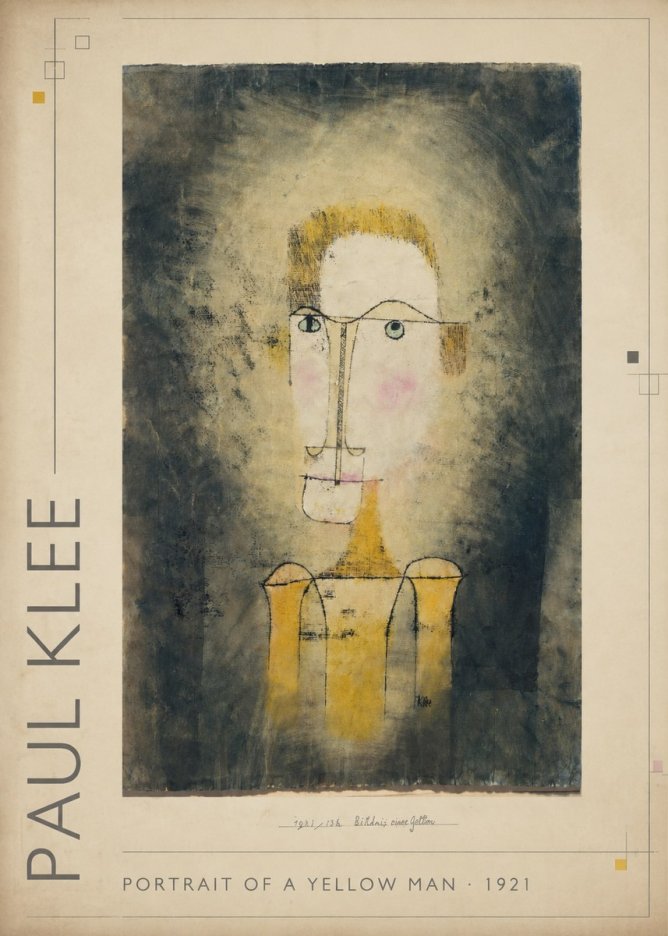 Paul Klee Portrait of a Yellow Man No1 - Poszter
