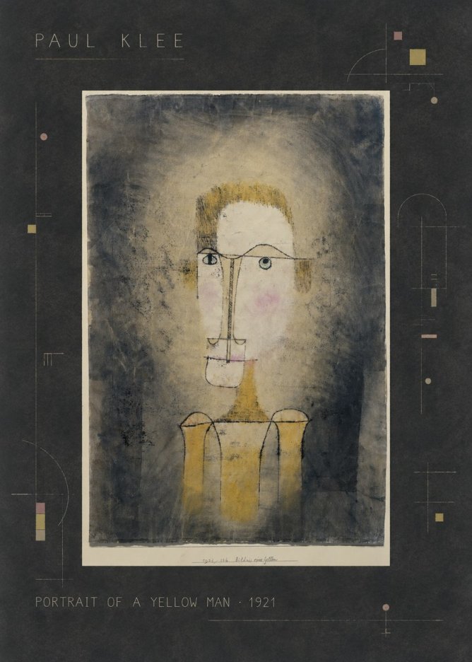 Paul Klee Portrait of a Yellow Man No2 - Poszter
