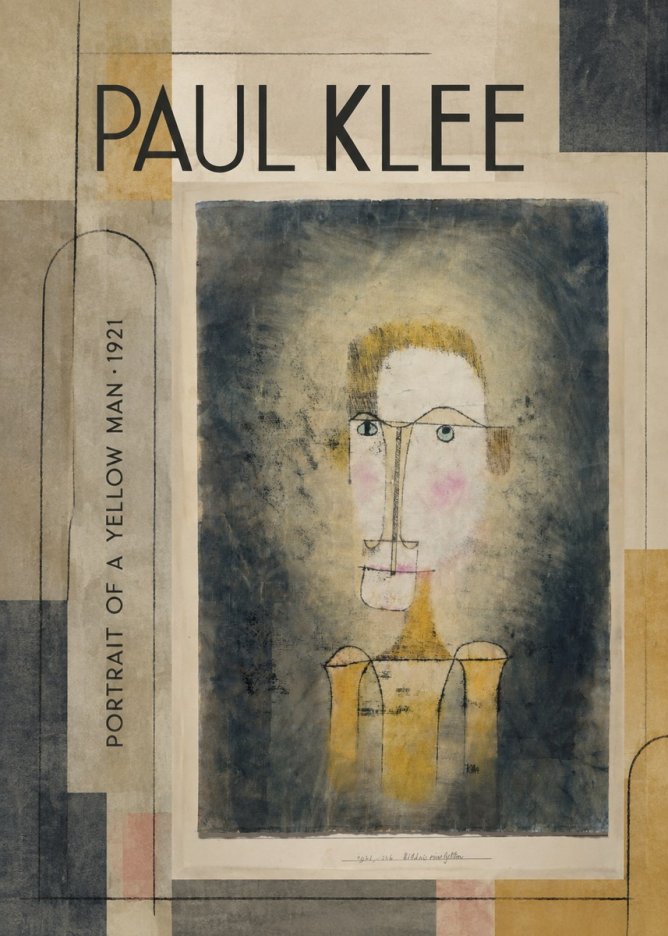 Paul Klee Portrait of a Yellow Man No3 - Poszter