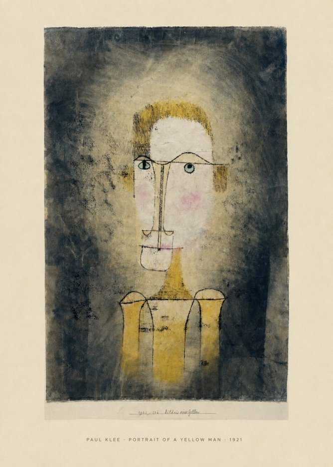 Paul Klee Portrait of a Yellow Man No6 - Poszter