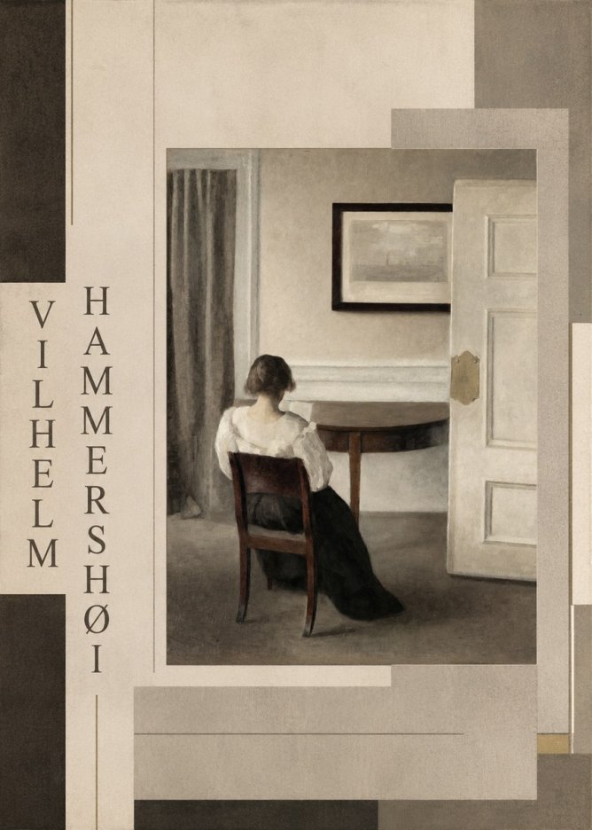 Vilhelm Hammershøi Interior with a Woman, Strandgade 30 No4 - Poszter