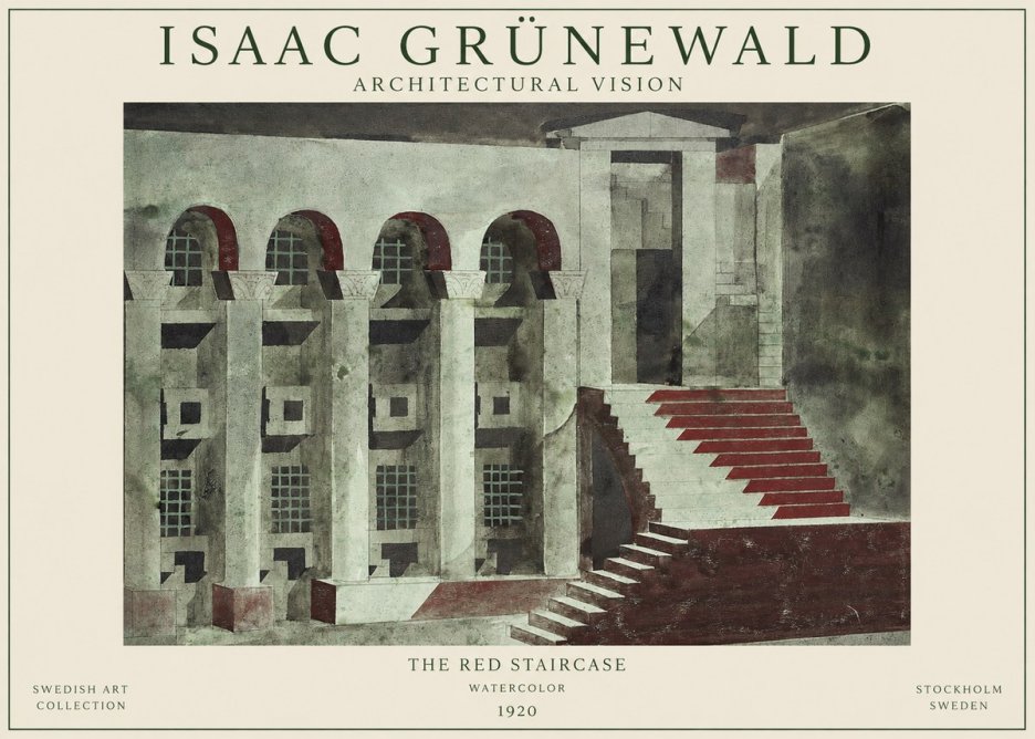 Isaac Grünewald The Steps of Silence No2 - Poszter