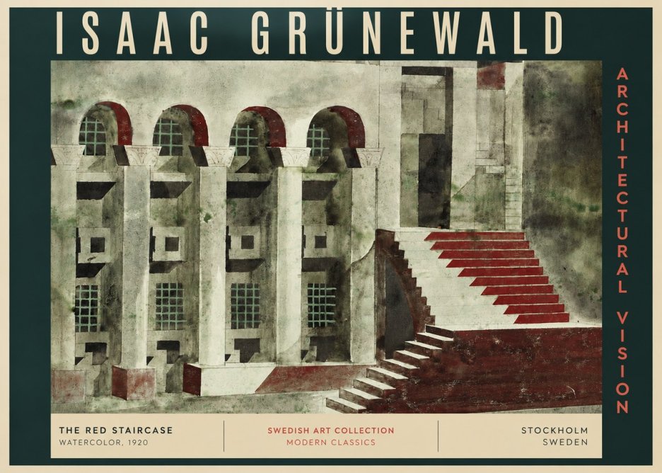 Isaac Grünewald The Steps of Silence No4 - Poszter