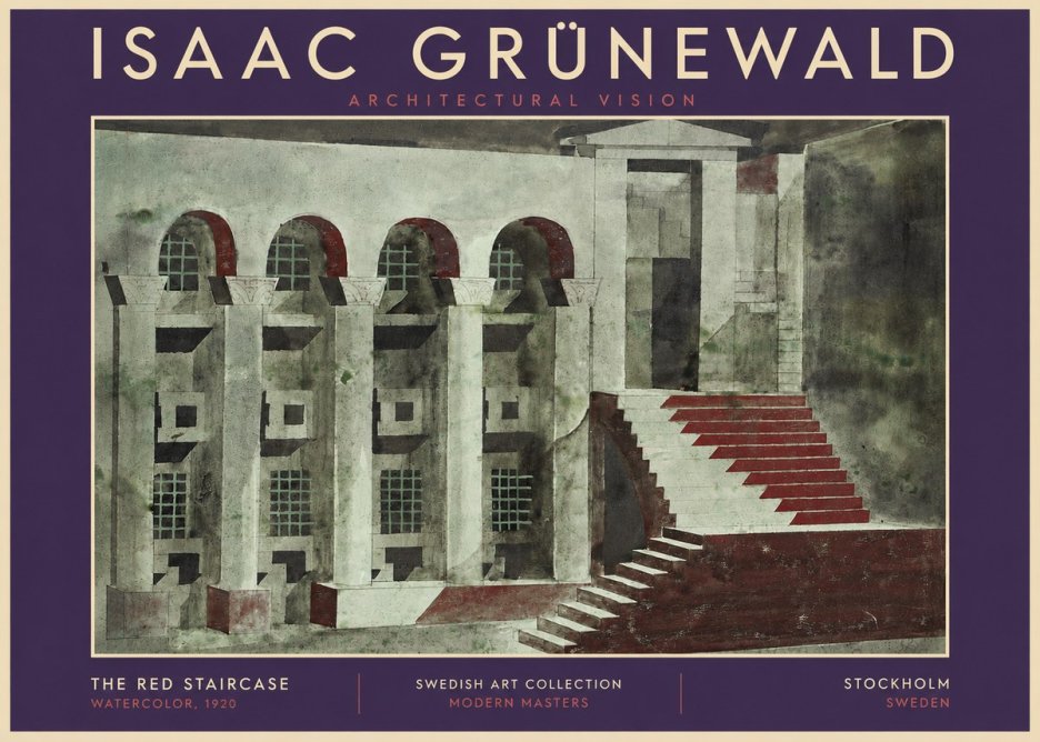 Isaac Grünewald The Steps of Silence No5 - Poszter