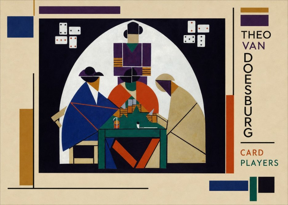 Theo van Doesburg Card Players No3 - Poszter